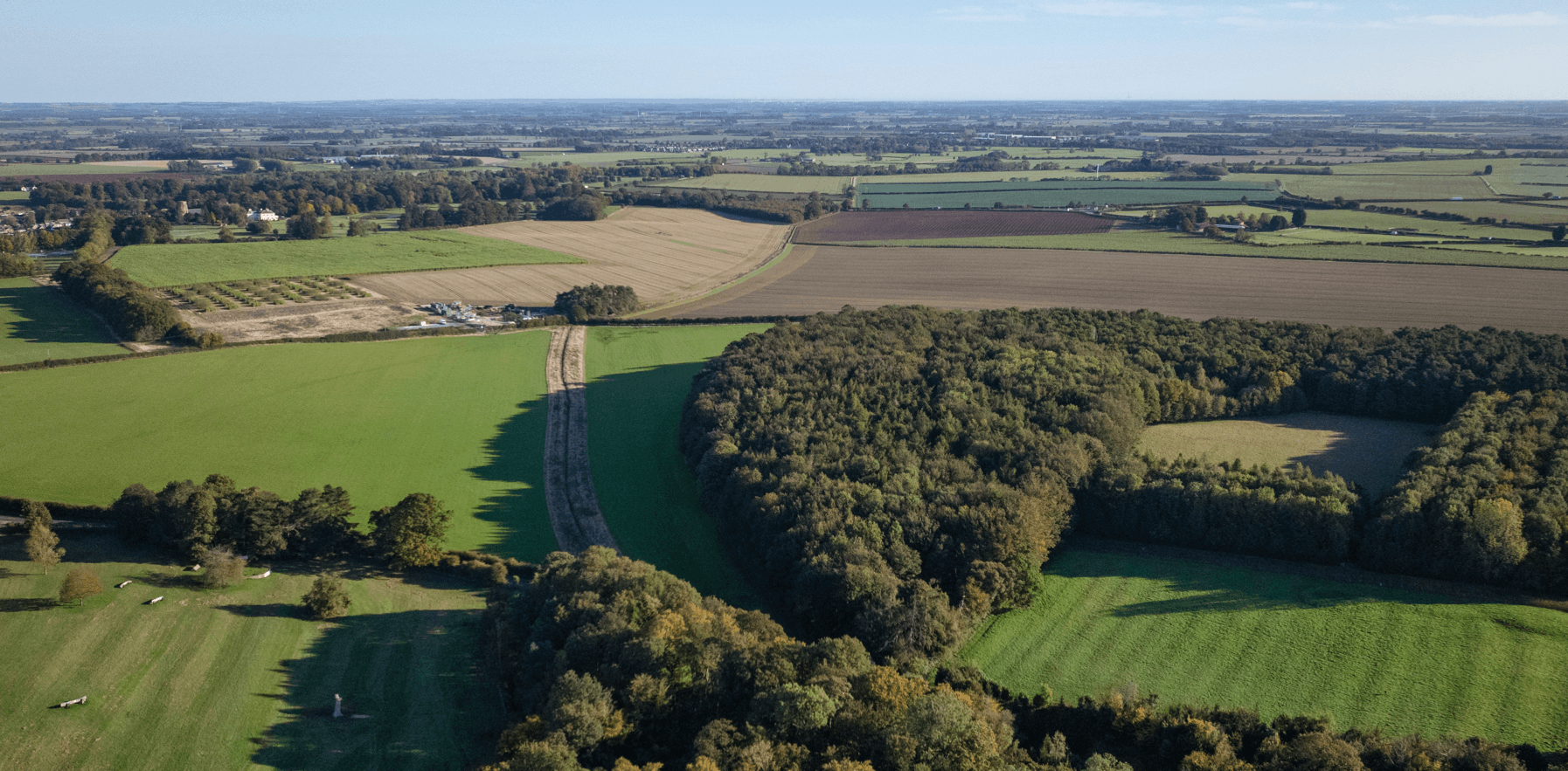 Countryside surrounding Bishop Burton College