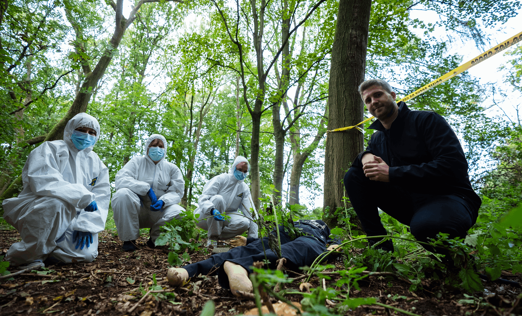 Forensics students at University Centre Bishop Burton College