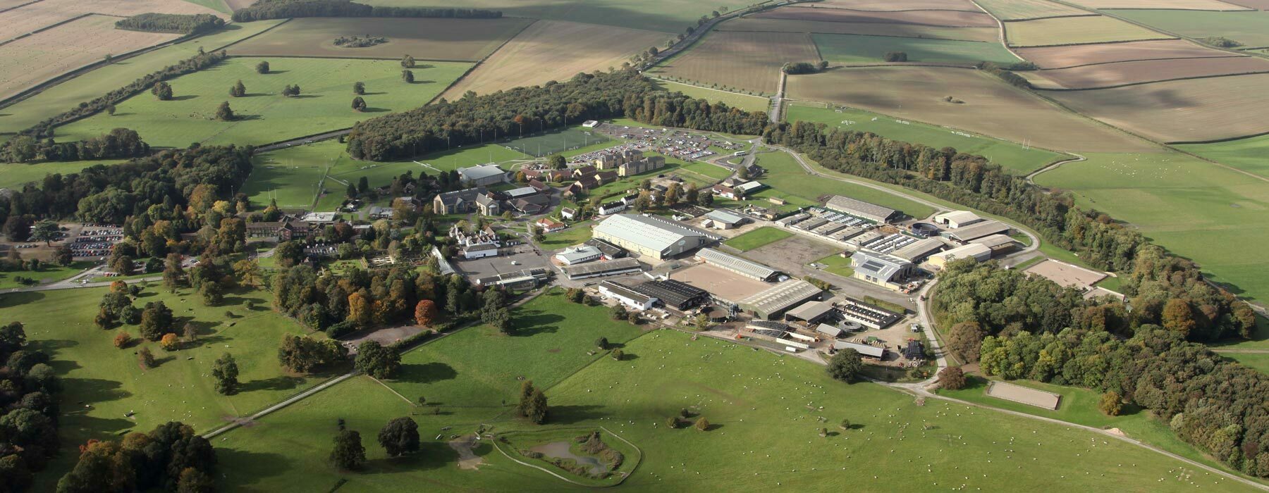 Grand opening pig industry Aerial View of Bishop Burton College