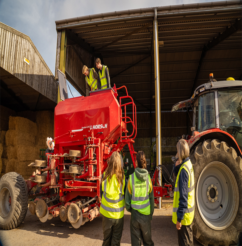 Agriculture students at Bishop Burton College