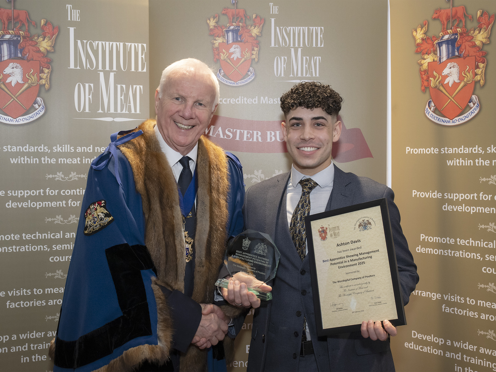 Ashton Davis Best Apprentice Showing Management Potential in a Manufacturing Environment