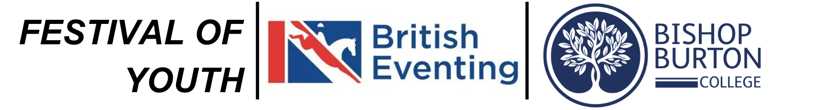 Bishop Burton College Festival of Youth and British Eventing Logo
