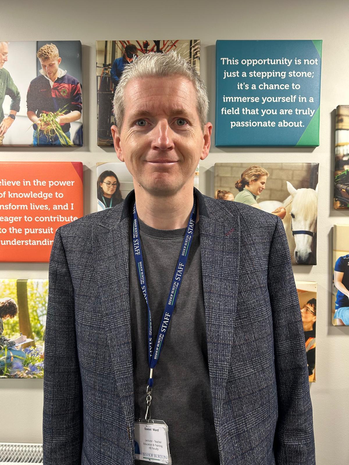 Daniel Ward lecturer at Bishop Burton College