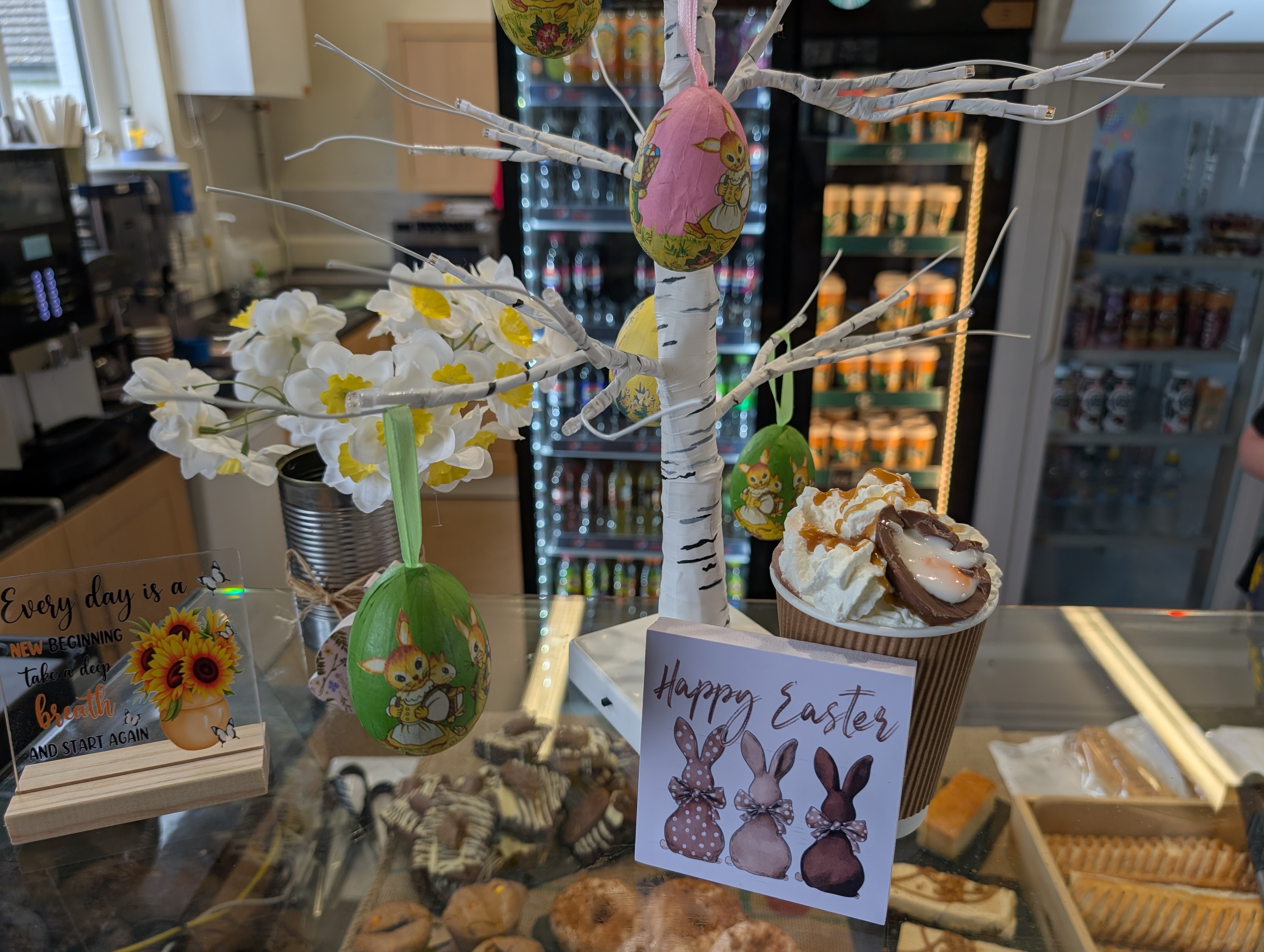 Easter time at Ostlers cafe at Bishop Burton College