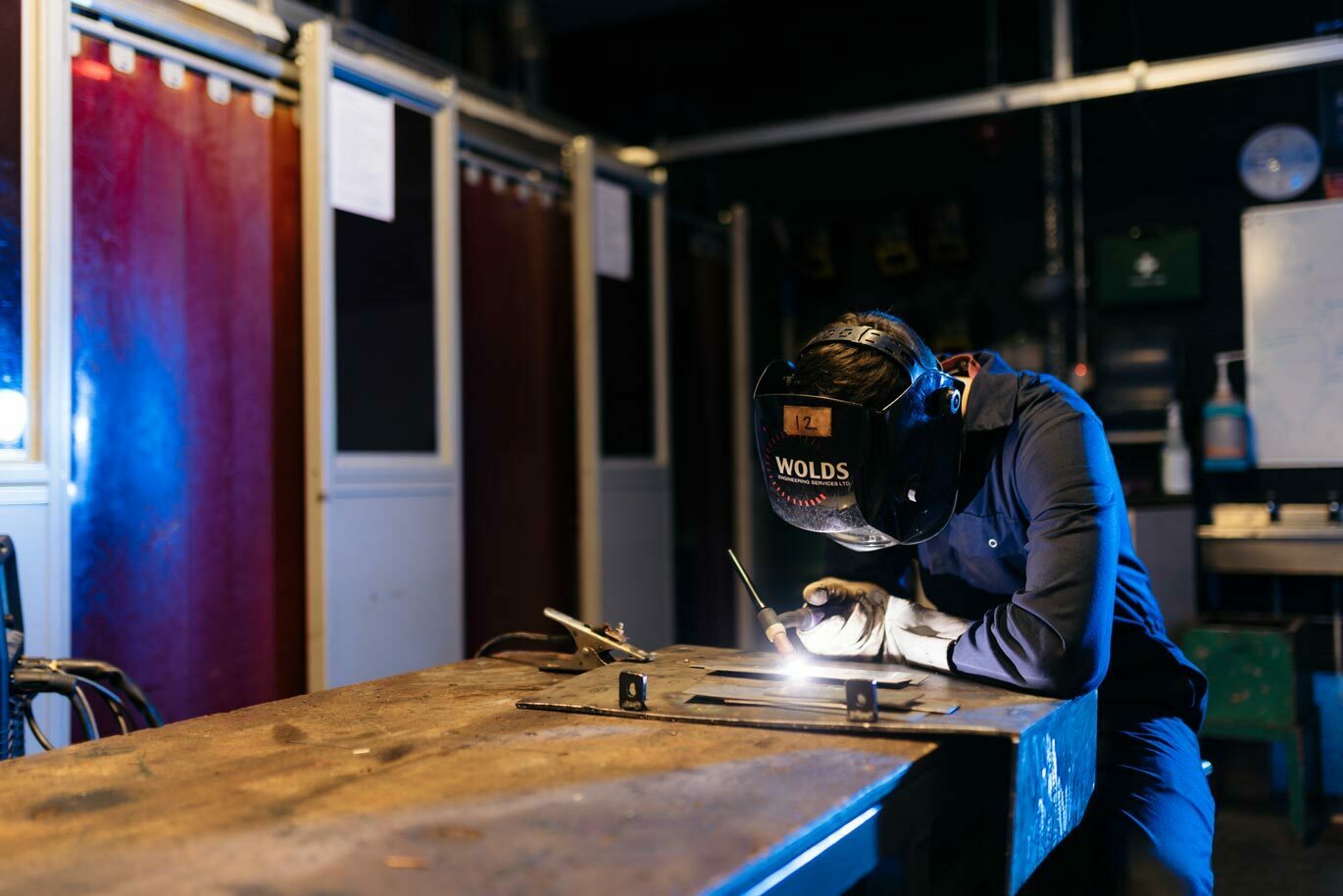 Engin gallery Welding student at Bishop Burton College