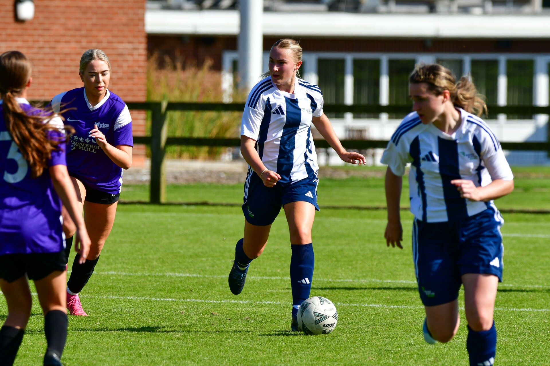 Female footballer at Bishop Burton College