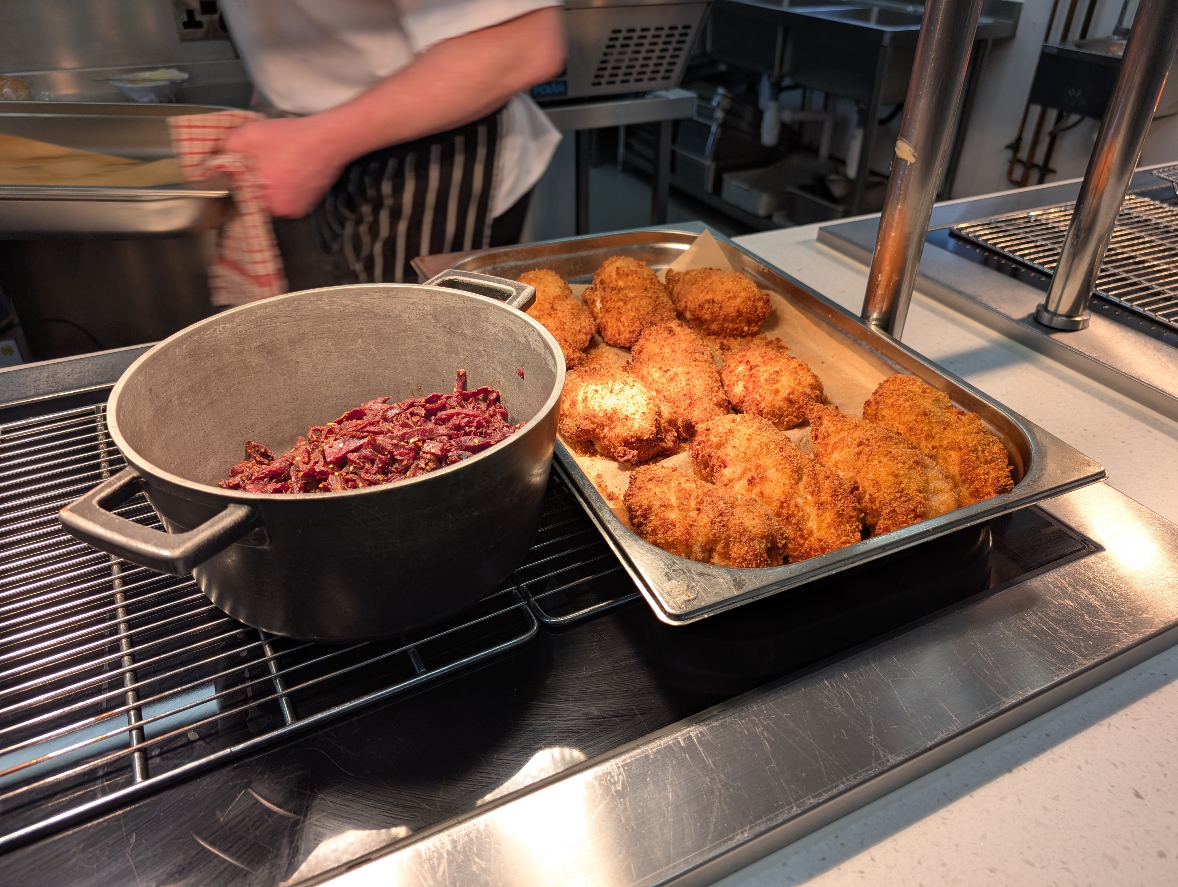 Food at Bishops Table at Bishop Burton College