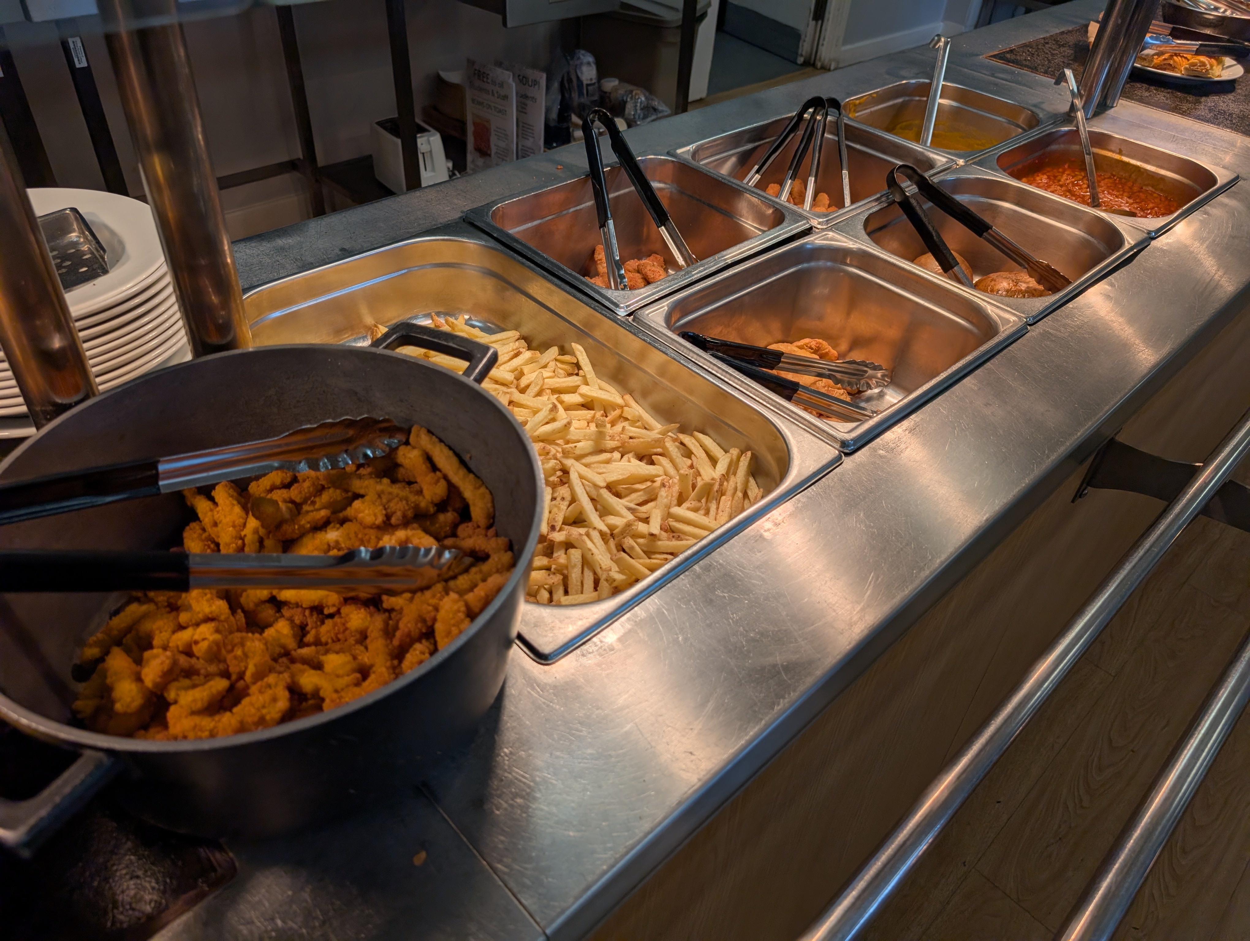 Food at Meadows cafe at Bishop Burton College