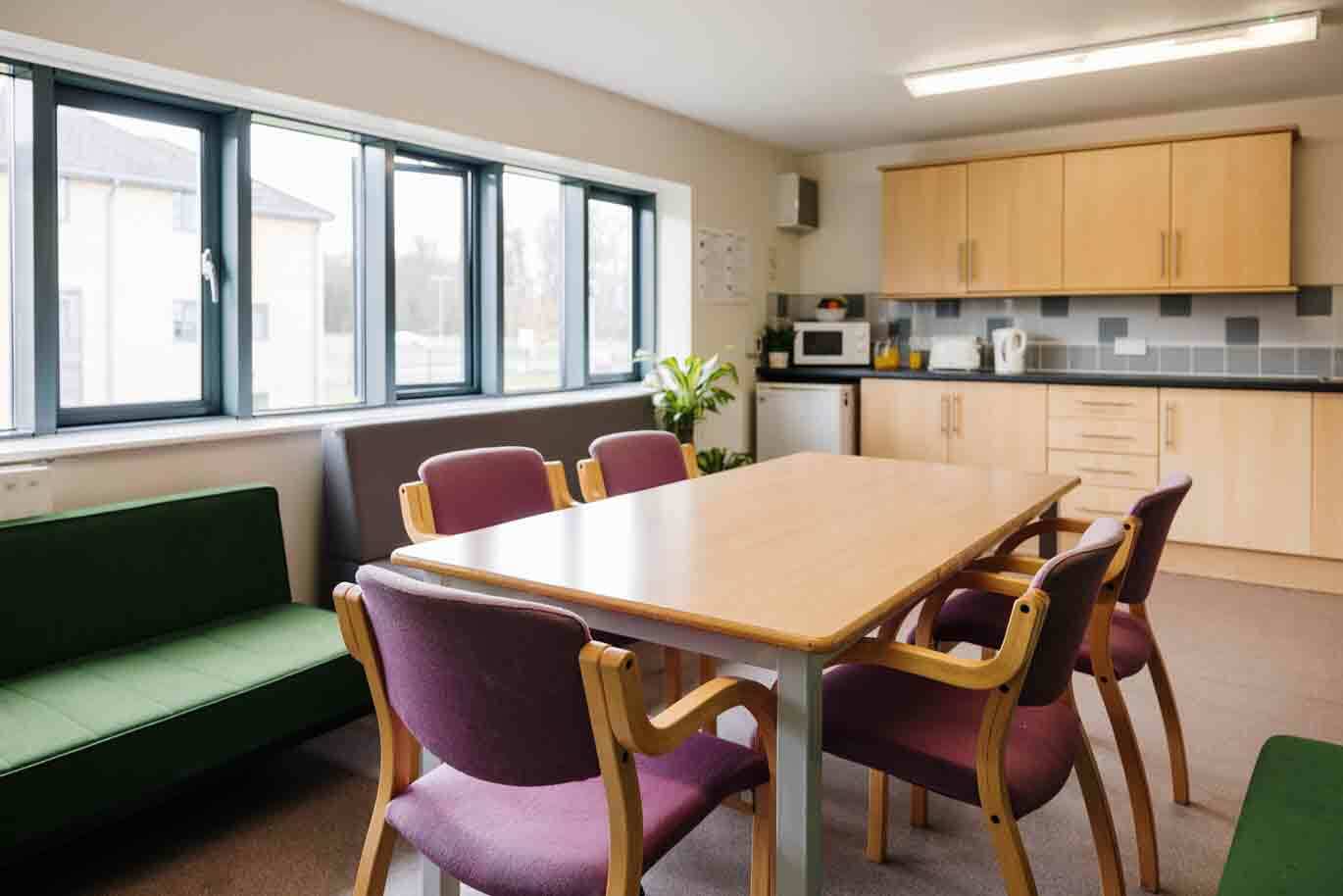 Kitchen in student accommodation