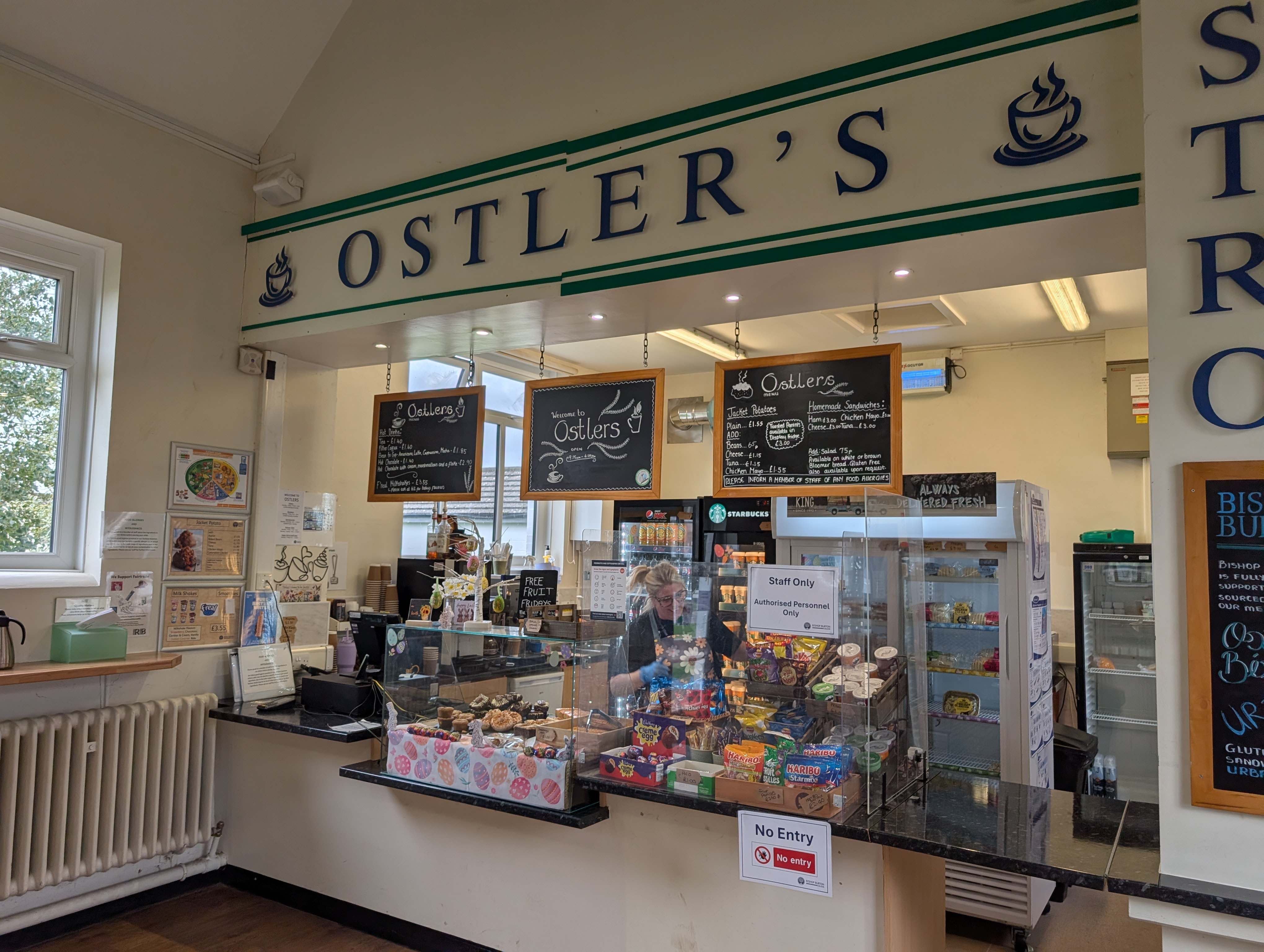 Ostlers cafe at Bishop Burton College