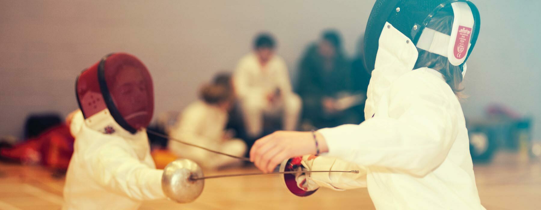 Pentathlon academy students fencing