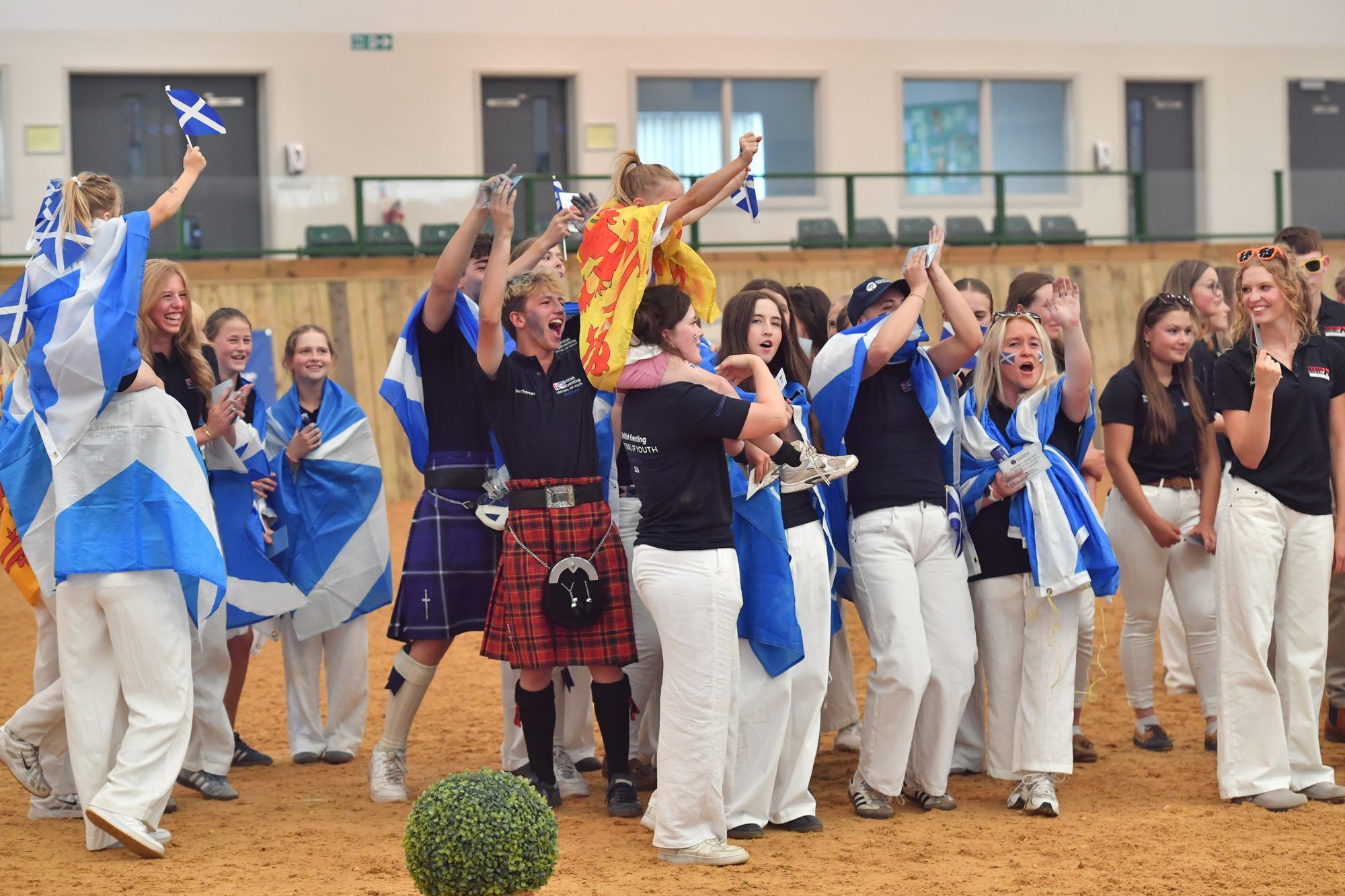Scottish young competitors at Festival of Youth
