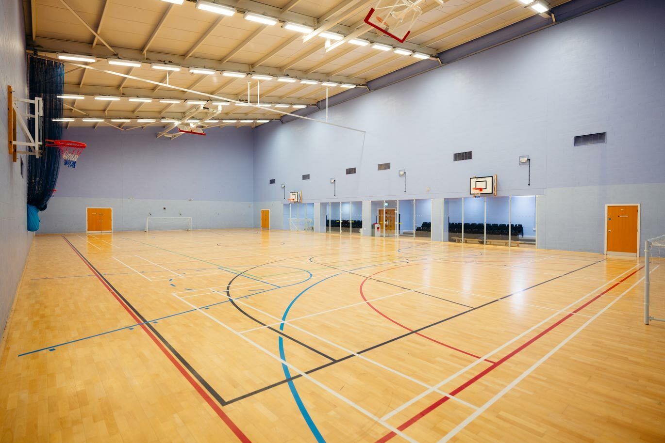 Sports hall at Bishop Burton College