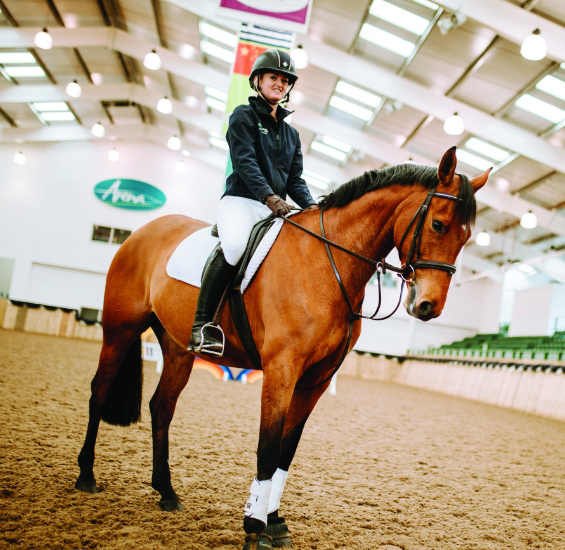 Academy rider on horse