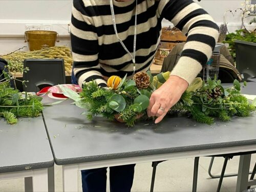 We had a great time during the Christmas garland