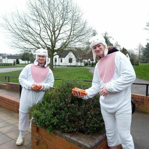 It was all about bunnies, Easter and chocolate in